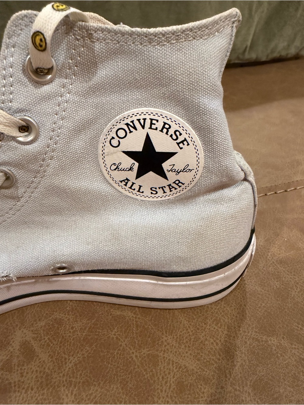 Converse Platform High-Top Canvas Sneakers in Pale Blue Women’s Size 10 - Picture 4 of 8